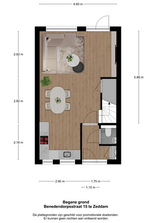 Floorplan - Benedendorpsstraat 15G, 7038 BA Zeddam